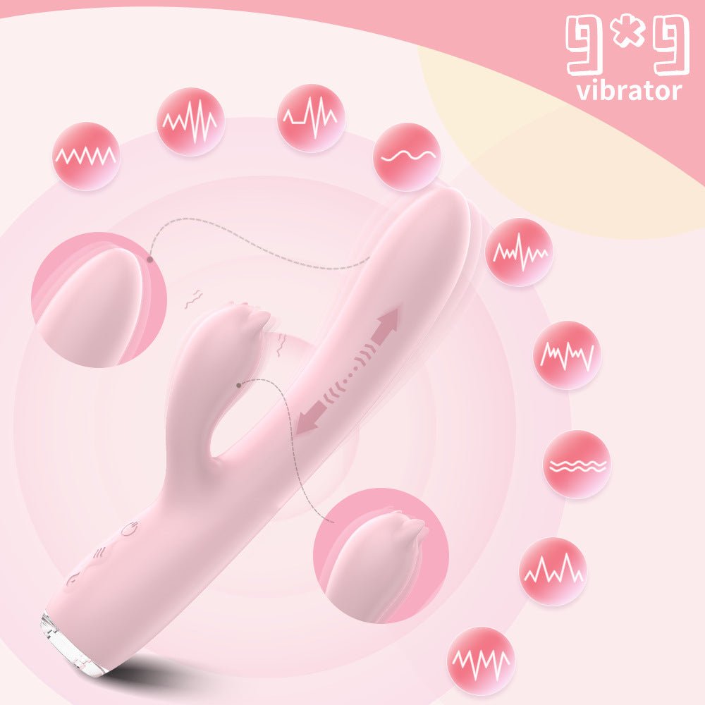 SHD - S549 Cute rabbit heating thrusting G - spot dildo for women - Lovetoys wholesales shop