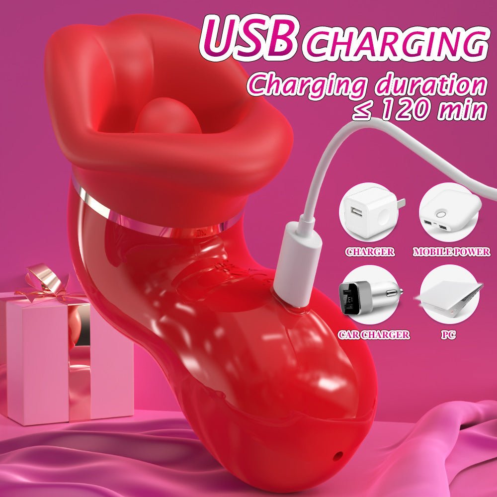 SHD - S629 Clitoris Stimulator Women Tongue Licking Sex toy Vibrator - Lovetoys wholesales shop