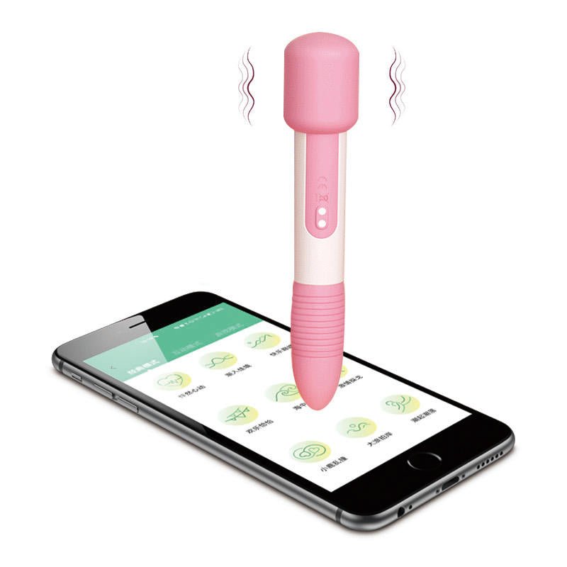 Silicone 9 Frequency Double Point Vibration Usb Charging Writing Brush Pen Shape Vibrators - Lovetoys wholesales shop