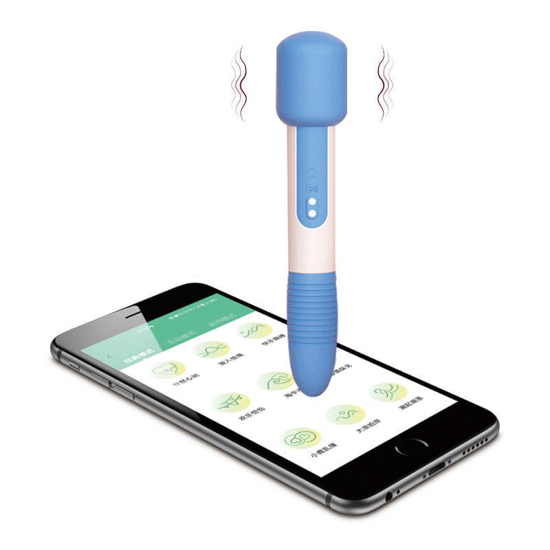 Silicone 9 Frequency Double Point Vibration Usb Charging Writing Brush Pen Shape Vibrators - Lovetoys wholesales shop