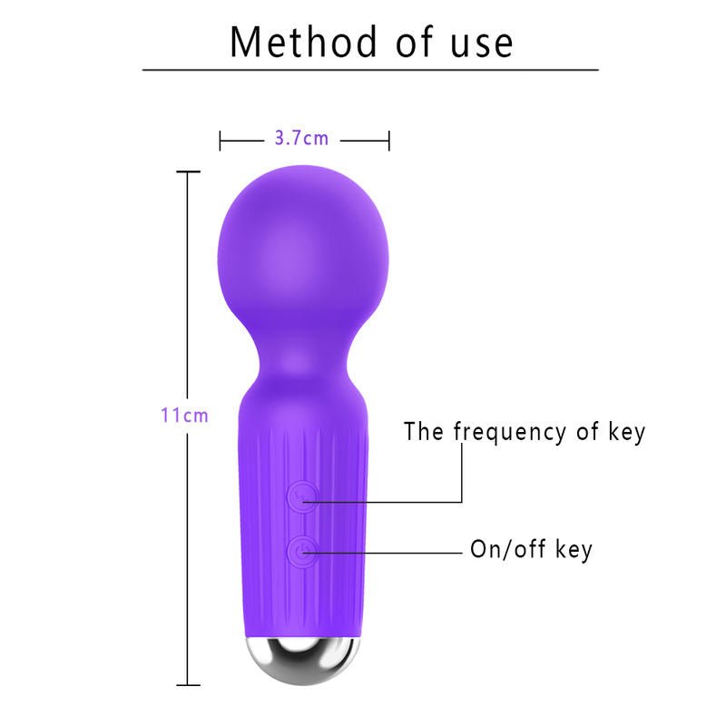Silicone AV Wand Vibrator Clitoral Nipple Stimulus Sex Toys for Women - Lovetoys wholesales shop