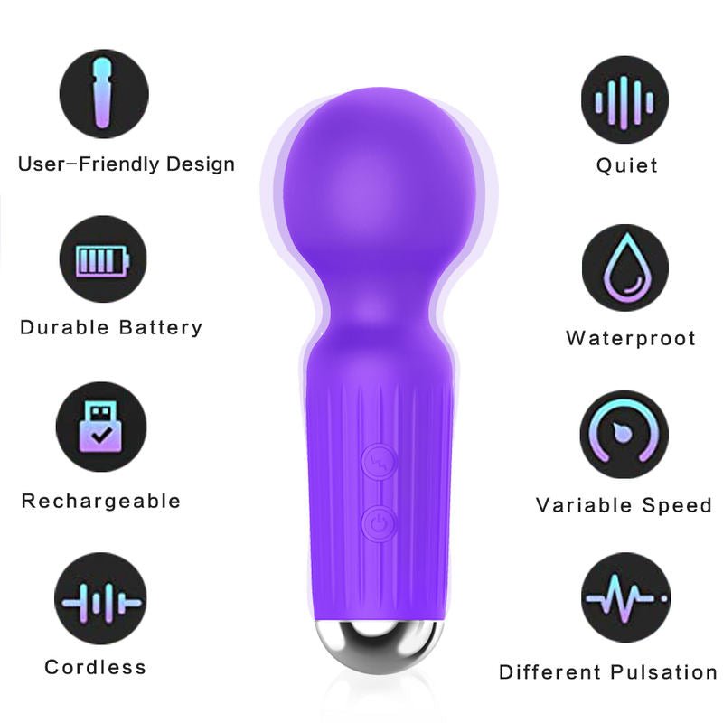 Silicone AV Wand Vibrator Clitoral Nipple Stimulus Sex Toys for Women - Lovetoys wholesales shop