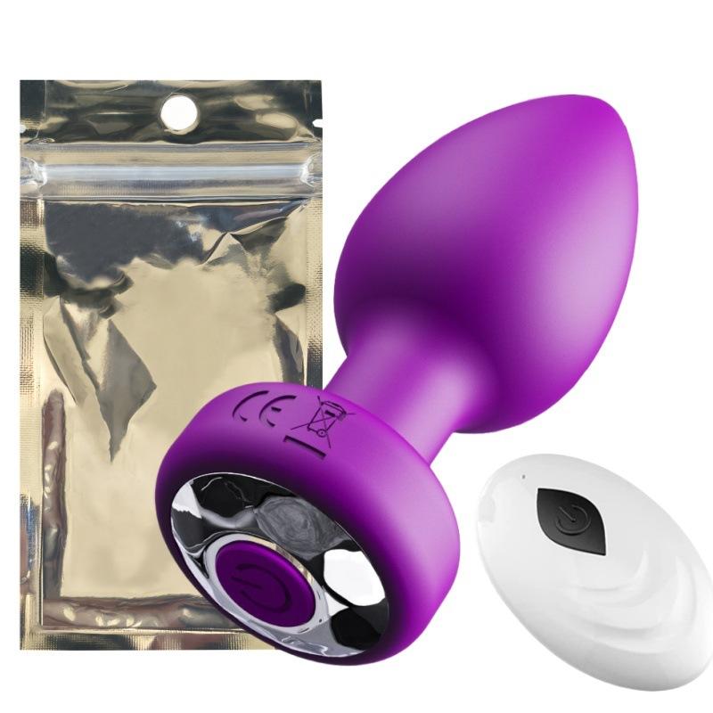 Silicone Toy Butt Plug Remote Control 10 Frequency Vibration Anal Plug - Lovetoys wholesales shop