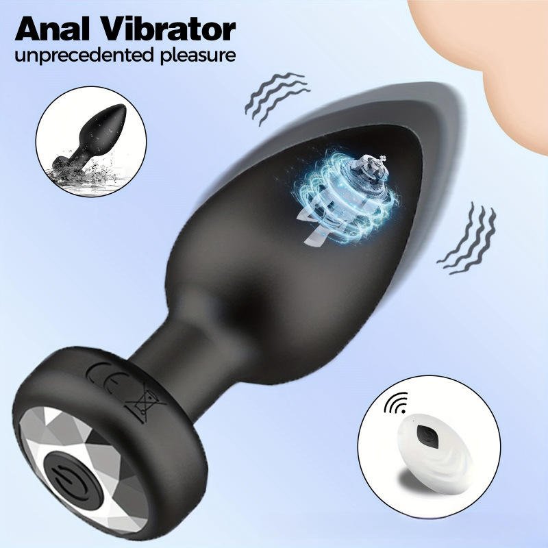 Silicone Toy Butt Plug Remote Control 10 Frequency Vibration Anal Plug - Lovetoys wholesales shop
