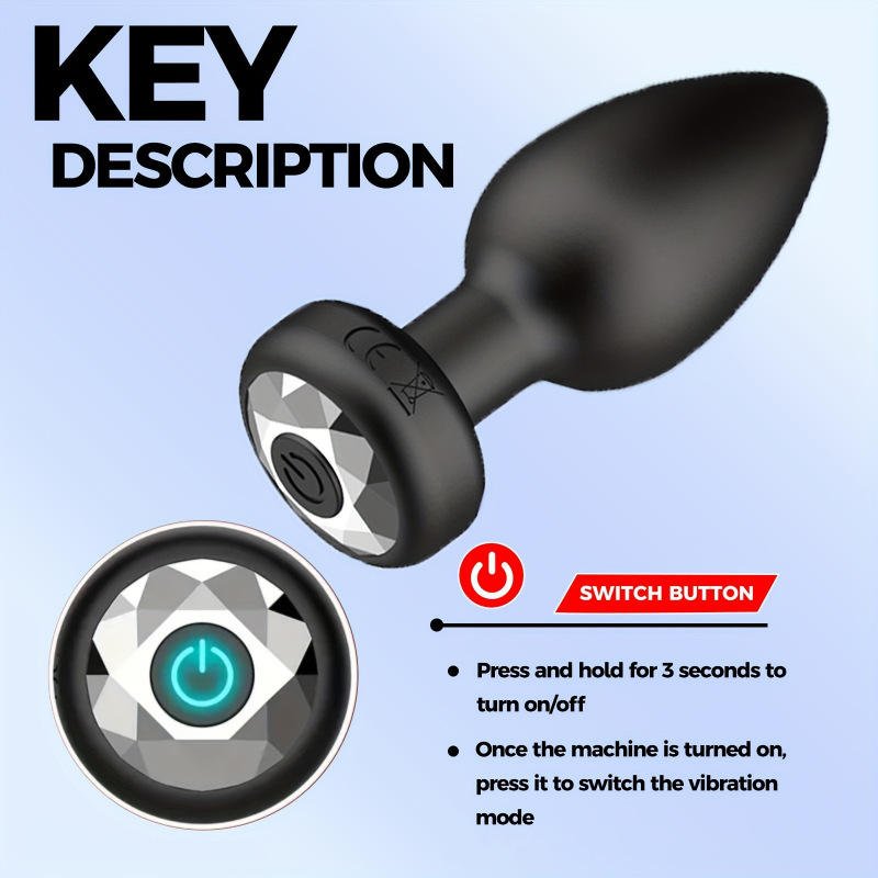 Silicone Toy Butt Plug Remote Control 10 Frequency Vibration Anal Plug - Lovetoys wholesales shop