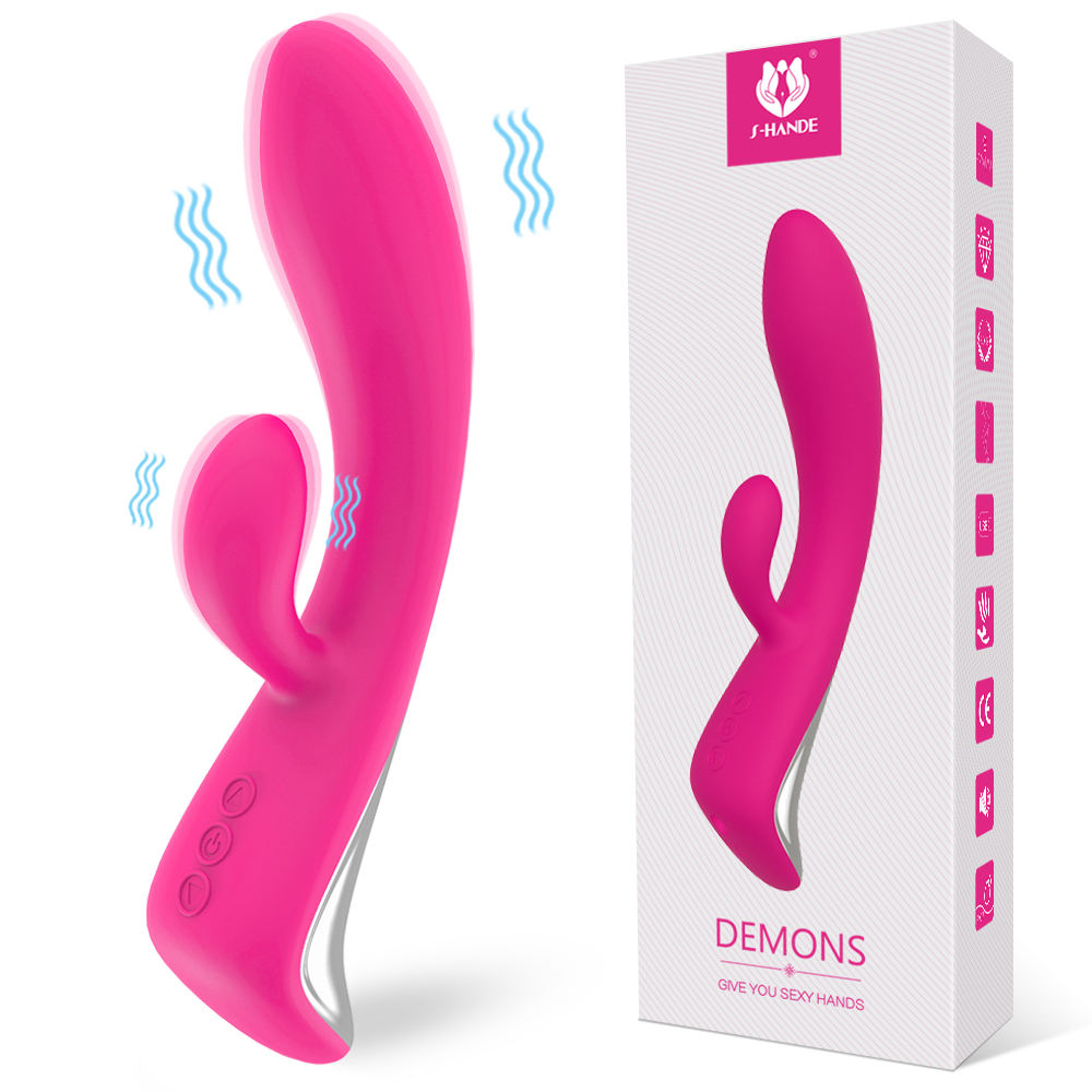 Women Sex Toys G-Spot Vibrator Triple Motors Heated Girls Moving Rabbit Vibrator