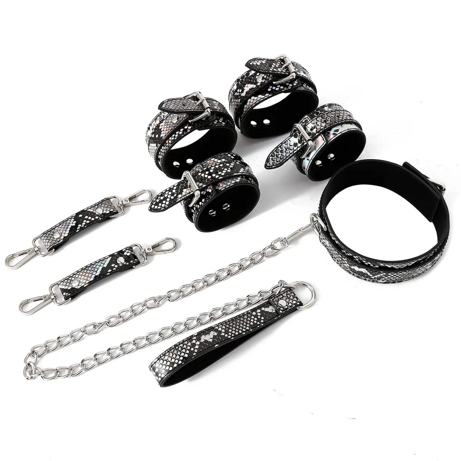 Bondage BDSM Kit Snake Pattern Fetish Adult Game Sex Bondage Restraints Sets