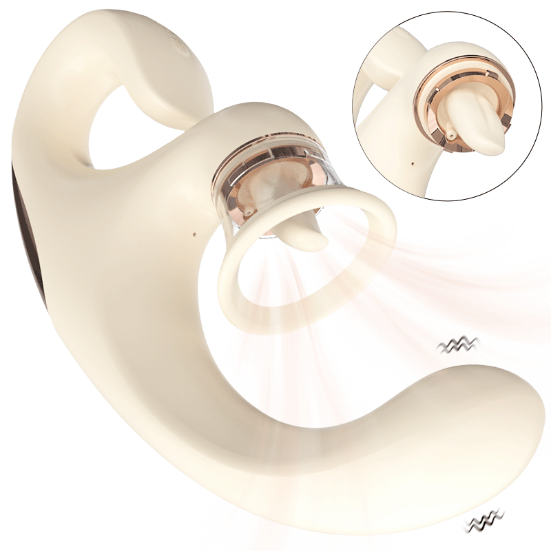 Adult products U-shaped Cute FOX clitoral G-spot vibrator soft silicone