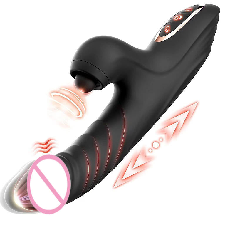 Multifunctional Vibrator with Telescopic Vibration Heating Vibration Female Masturbator
