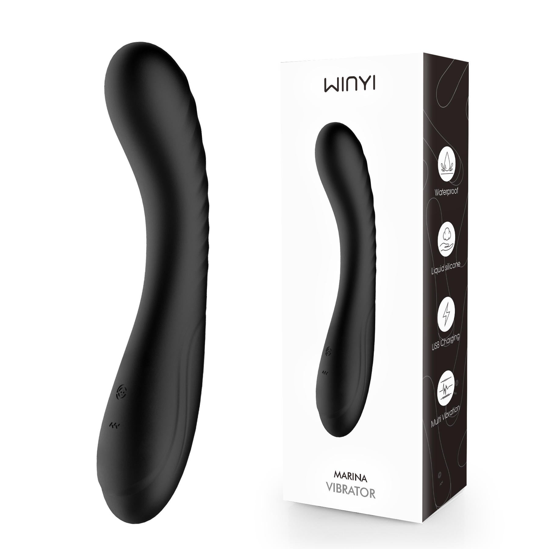 G-spot Vibrator Adult Sex Toys Full Silicone Soft Vibrating Dildo Massager Clitoral Stimulator