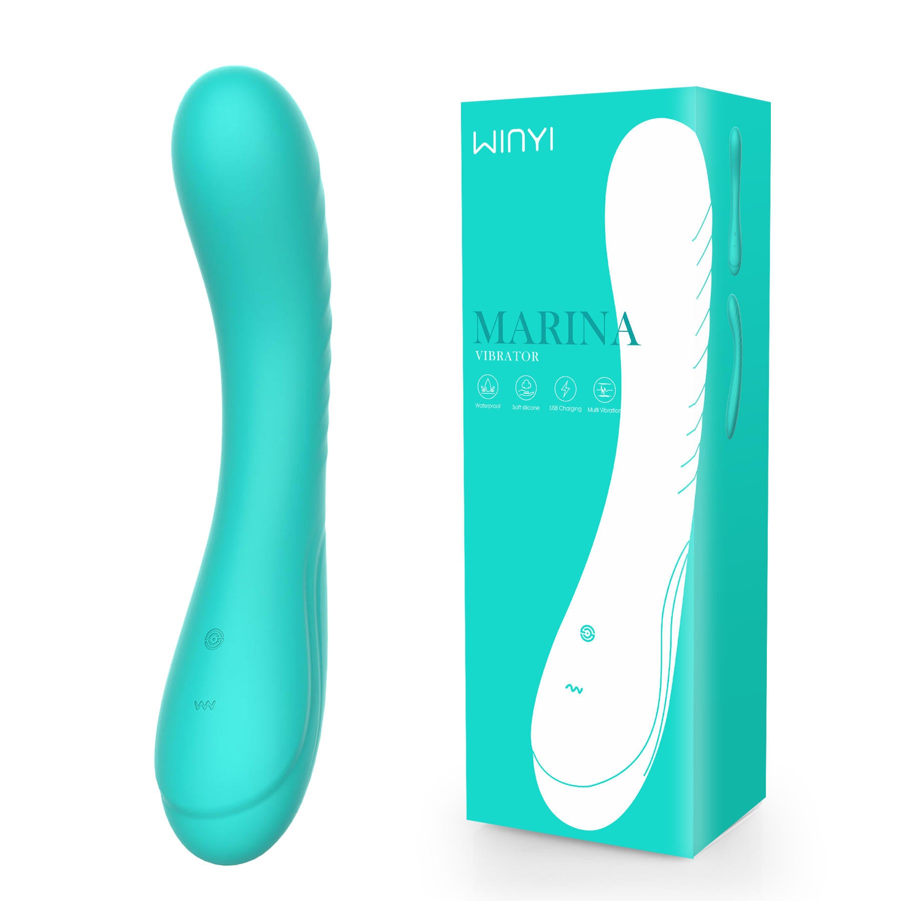 G-spot Vibrator Adult Sex Toys Full Silicone Soft Vibrating Dildo Massager Clitoral Stimulator