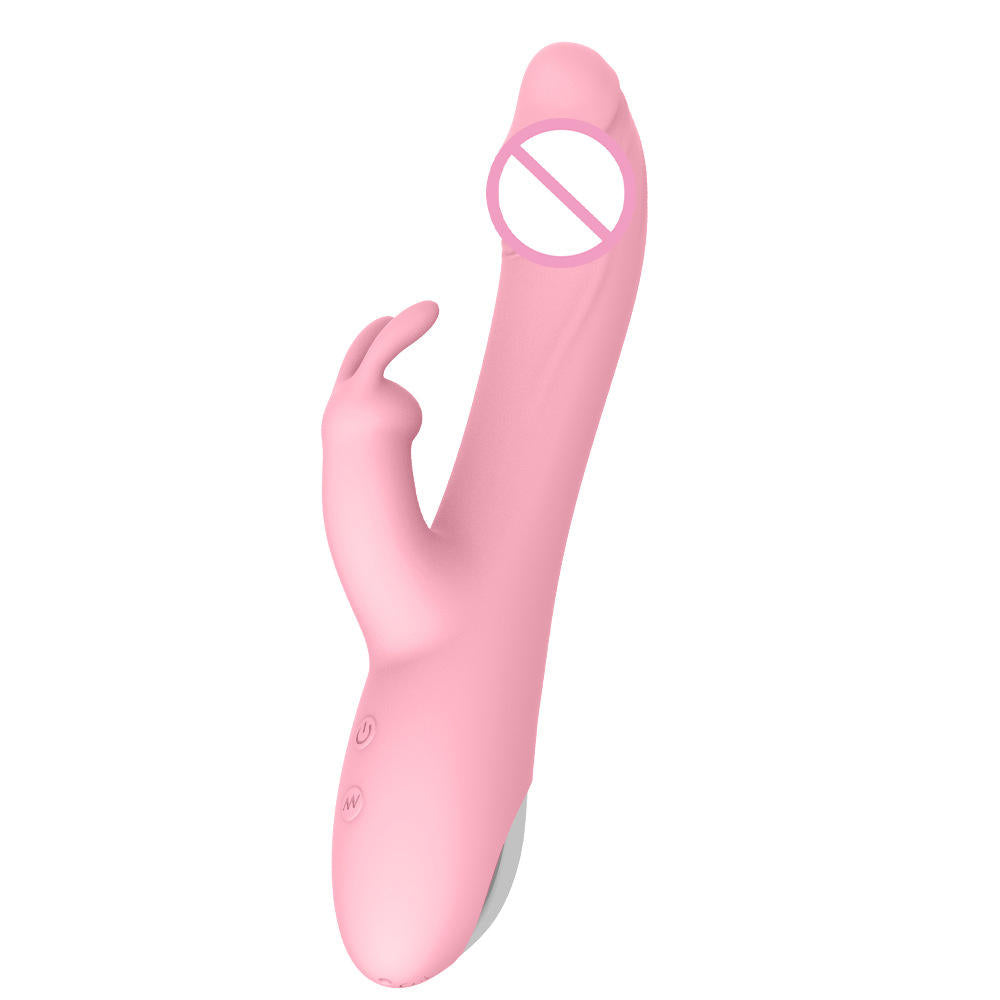Rechargeable Double G-spot Rabbit Vibrating Vibrator Female Sex Toys