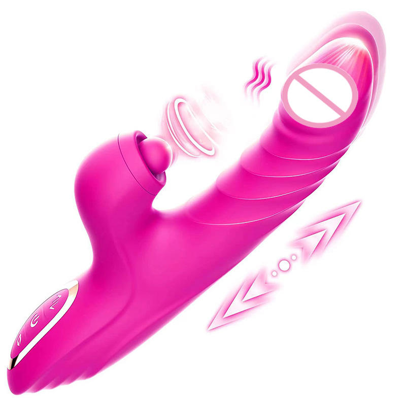 Multifunctional Vibrator with Telescopic Vibration Heating Vibration Female Masturbator