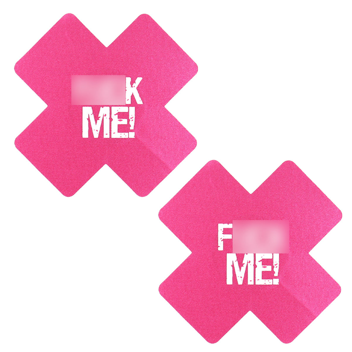 "FUCK ME" Cross style Nipple Pasties