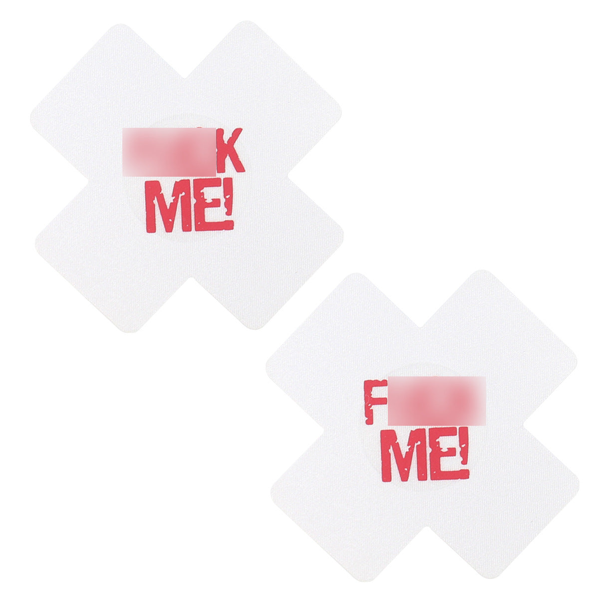 "FUCK ME" Cross style Nipple Pasties