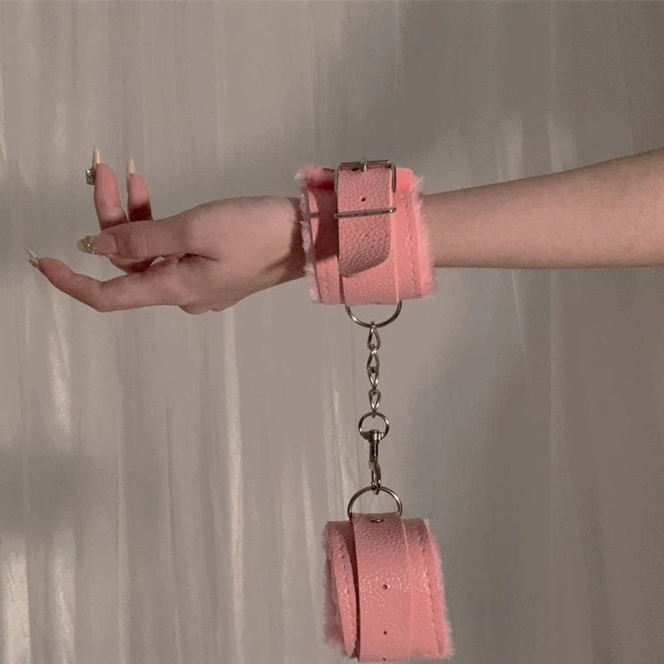 SM and Bondage Plush Handcuffs BDSM - Lovetoys wholesales shop
