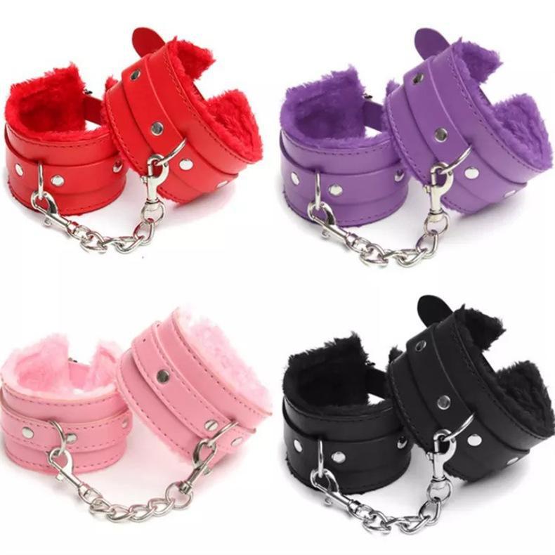 SM and Bondage Plush Handcuffs BDSM - Lovetoys wholesales shop