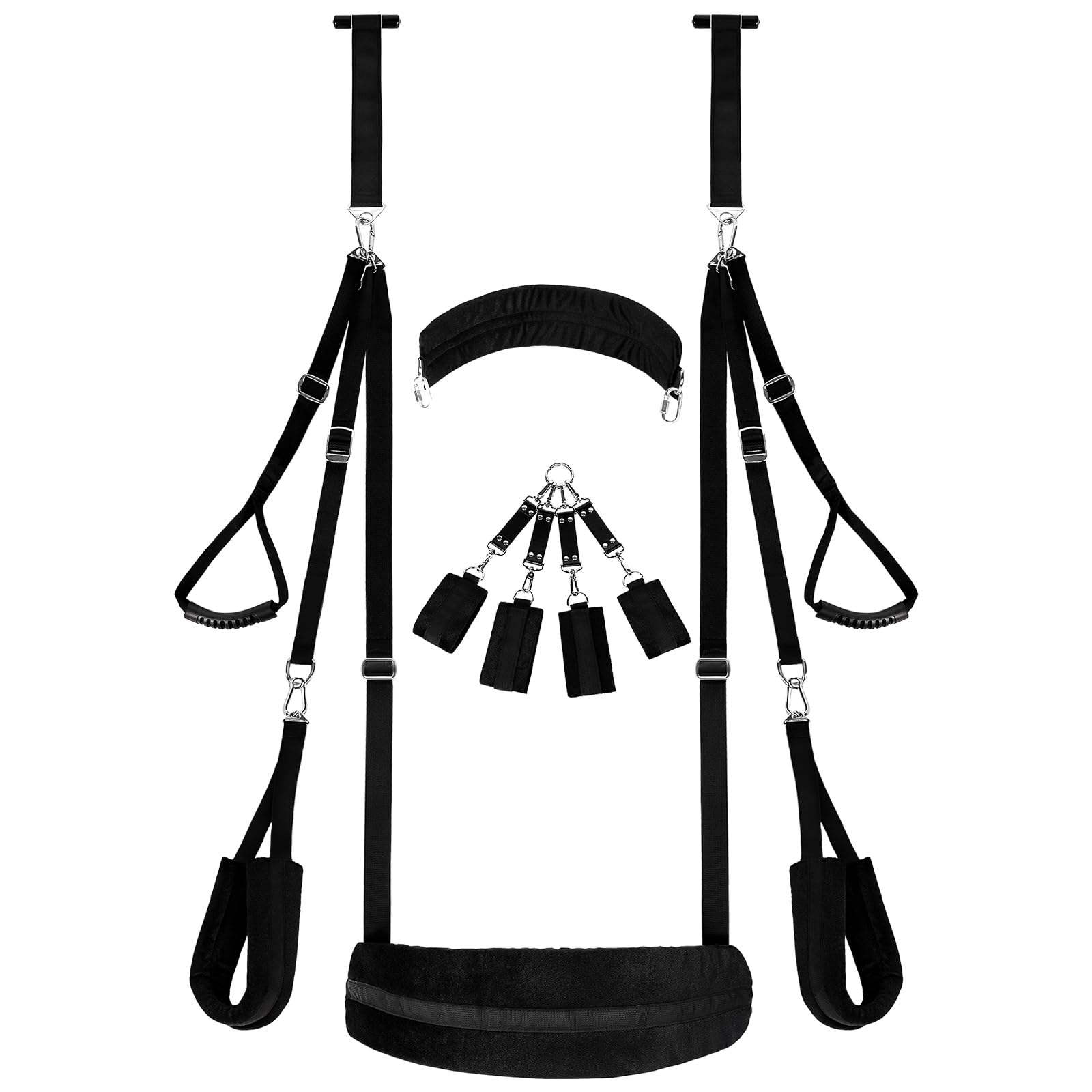 SM Door Swing Sex Restraint Adjustable Sex Sling Neck Strap Handcuffs Bondage Swing - Lovetoys wholesales shop