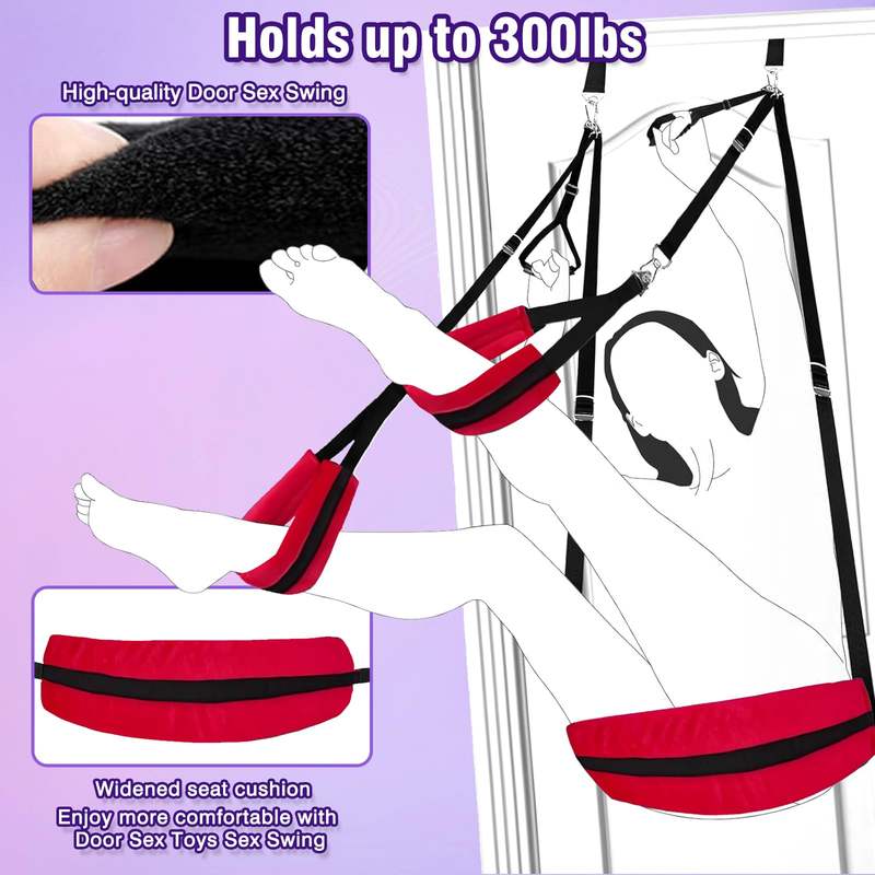 SM Door Swing Sex Restraint Adjustable Sex Sling Neck Strap Handcuffs Bondage Swing - Lovetoys wholesales shop