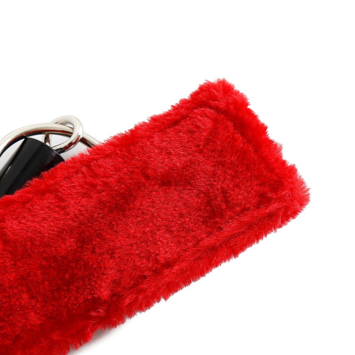 SM Handcuffs Villus Lined Metal Bar Cuffs - Lovetoys wholesales shop