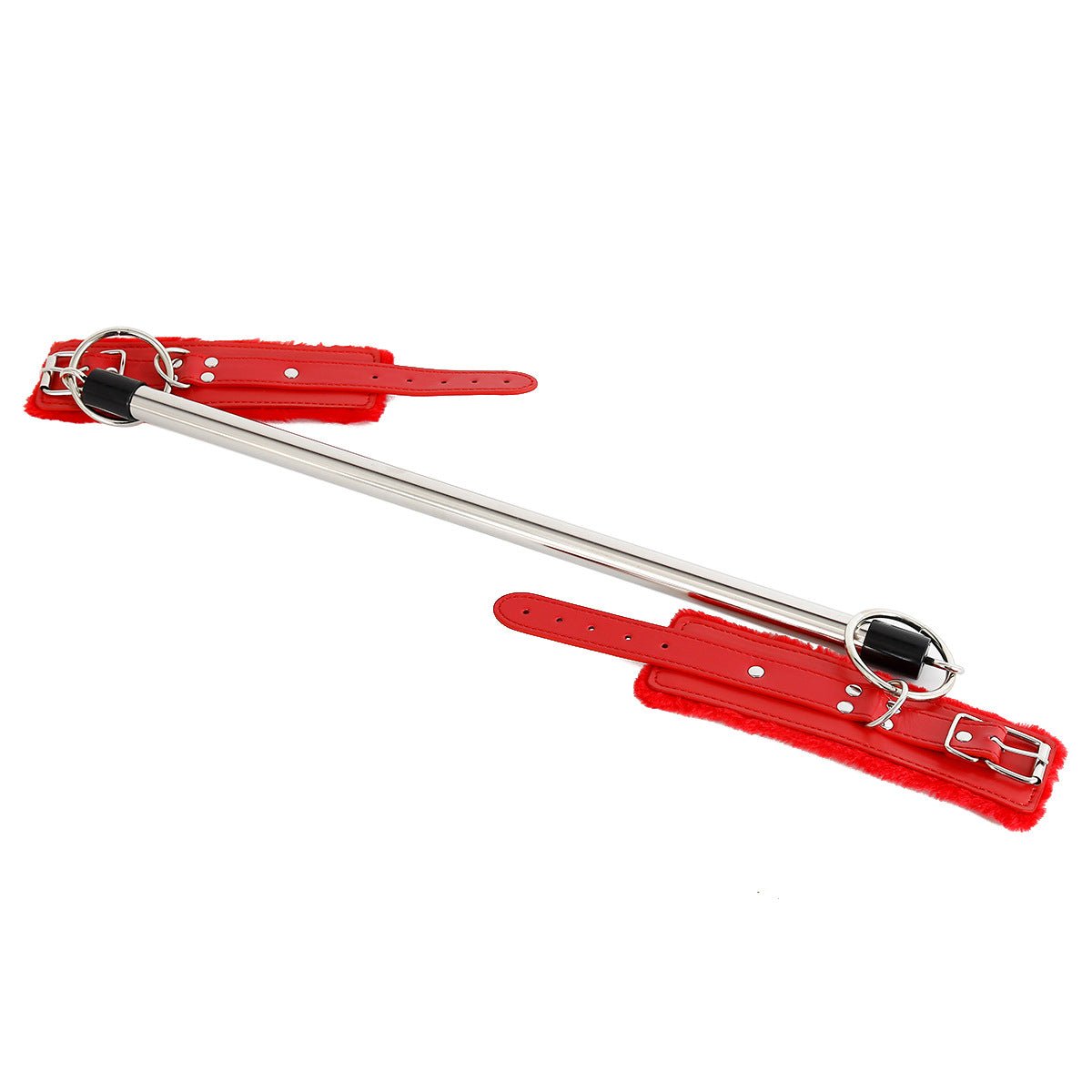 SM Handcuffs Villus Lined Metal Bar Cuffs - Lovetoys wholesales shop