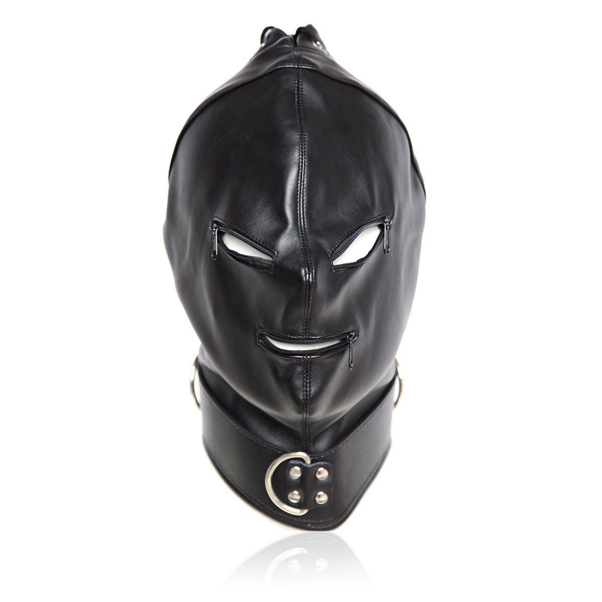 SM leather zipper cover face mask - Lovetoys wholesales shop