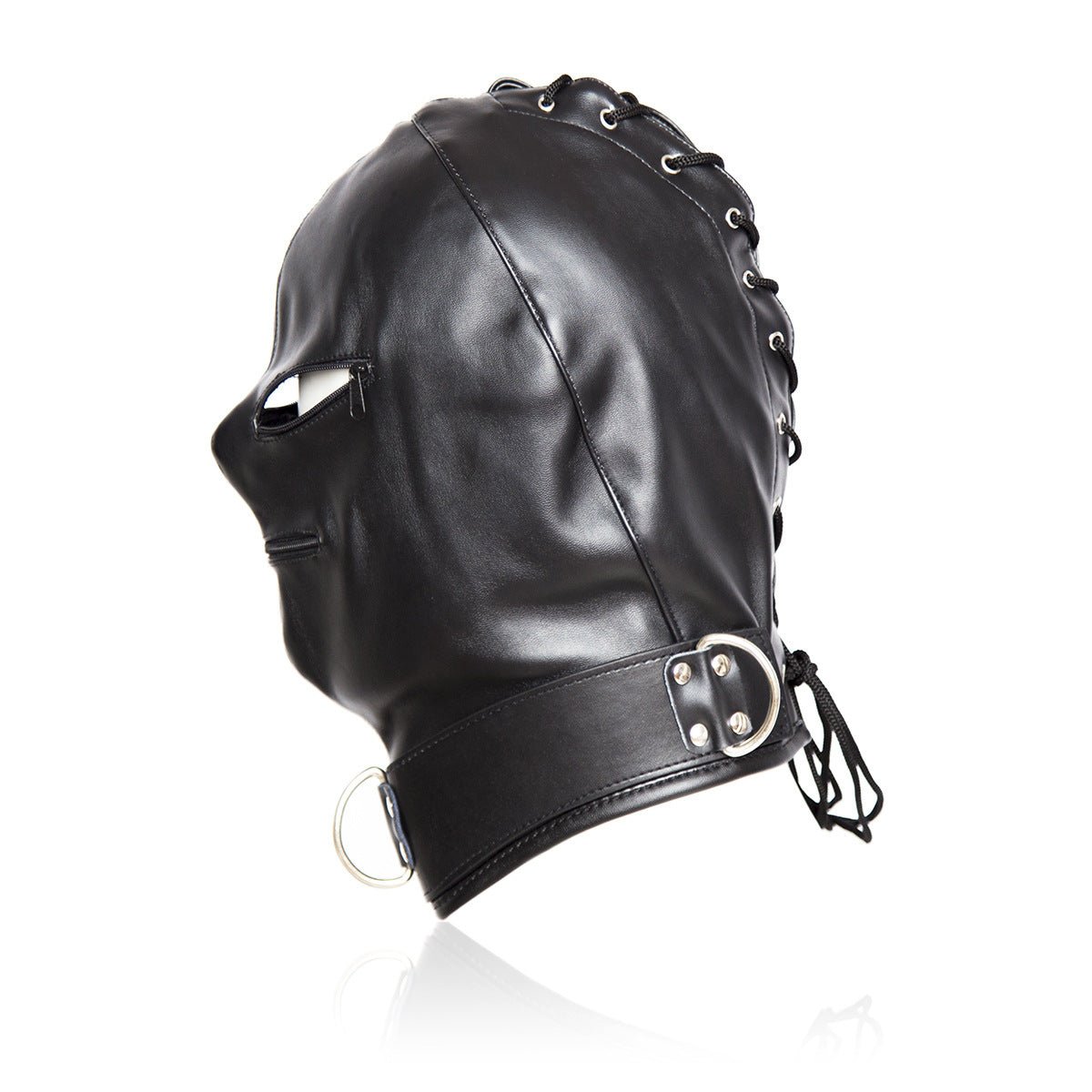 SM leather zipper cover face mask - Lovetoys wholesales shop