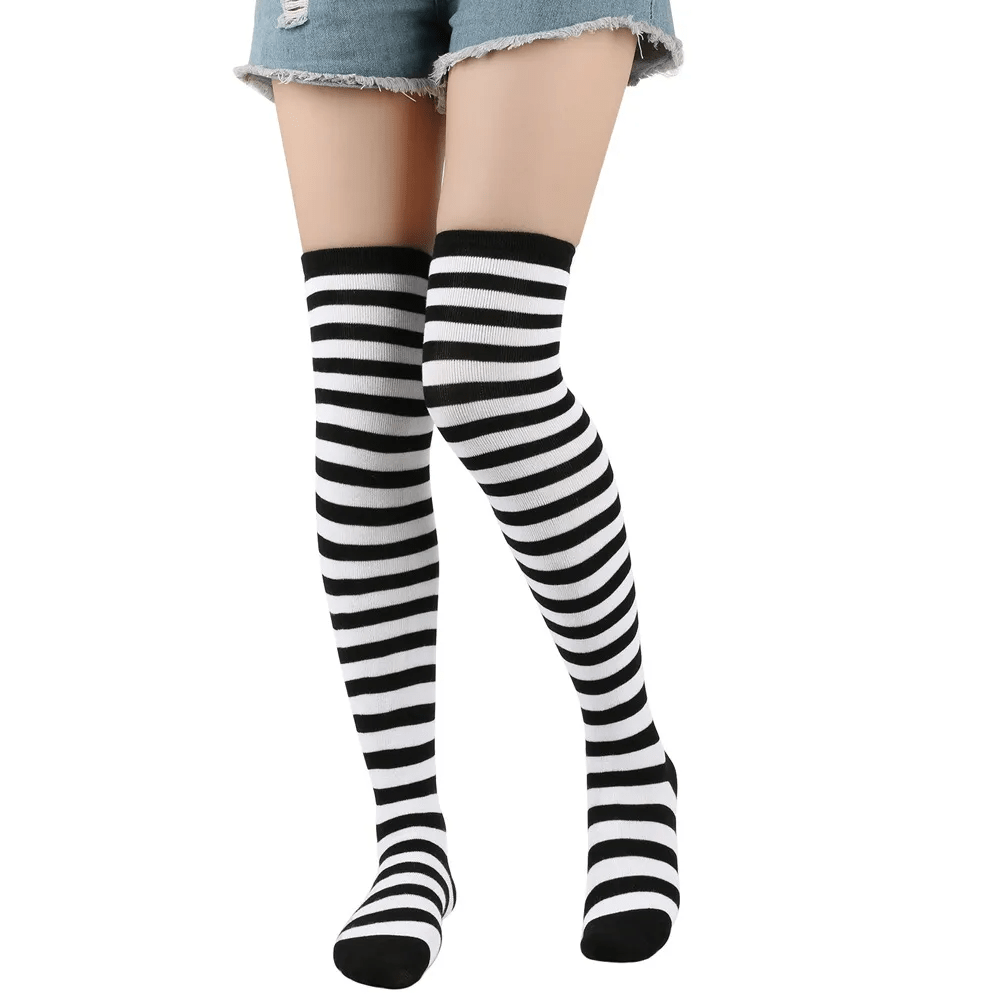 Stripe Stocking Swomen Over The Knee Socks - Lovetoys wholesales shop