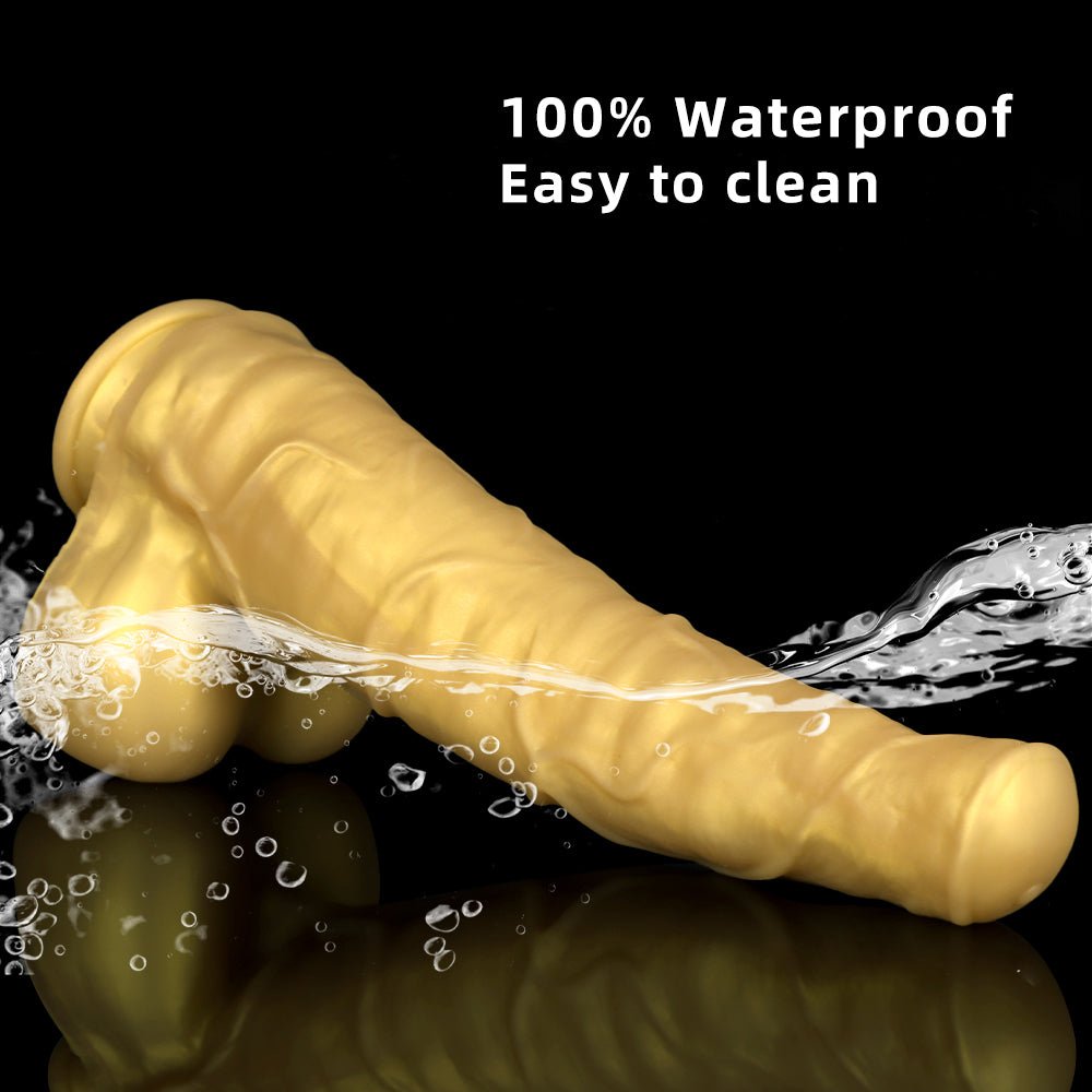 StudHorse Realistic Curved Dildo - Golden - Lovetoys wholesales shop