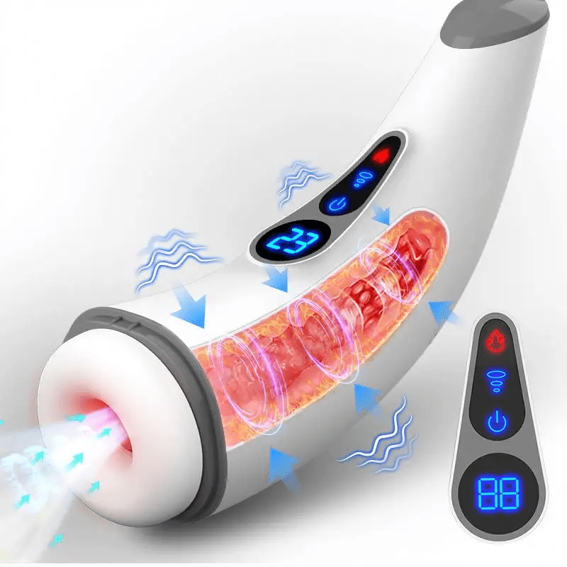 Sucking Vibration Heating Pronunciation Male Masturbation Cup - Lovetoys wholesales shop