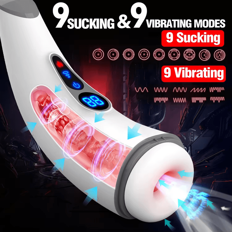 Sucking Vibration Heating Pronunciation Male Masturbation Cup - Lovetoys wholesales shop
