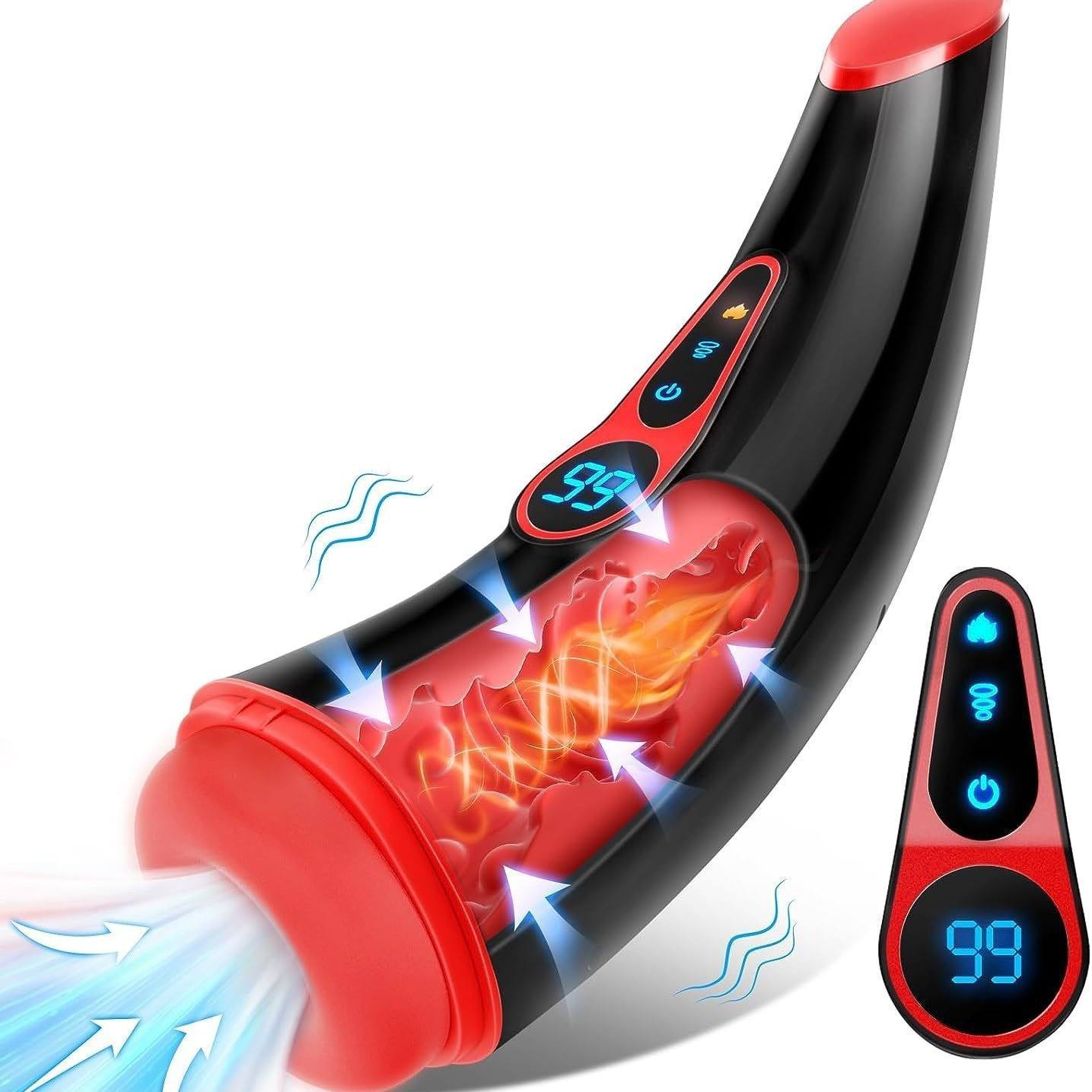 Sucking Vibration Heating Pronunciation Male Masturbation Cup - Lovetoys wholesales shop