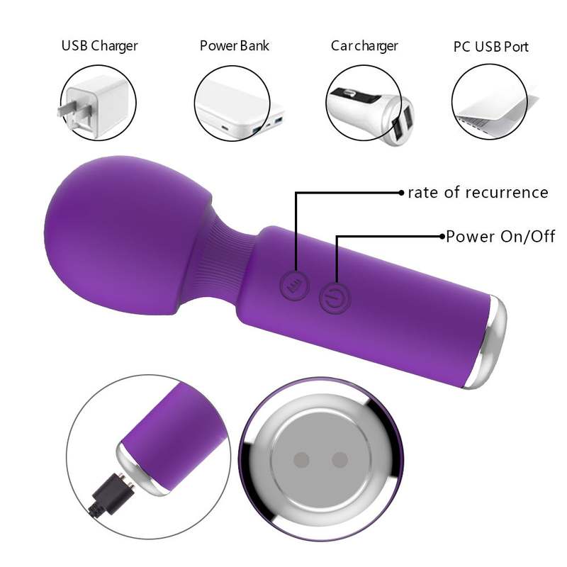 Super Vibration Stick Mini AV Wand Vibrator Female Sex Toys Masturbation Massage Stick - Lovetoys wholesales shop