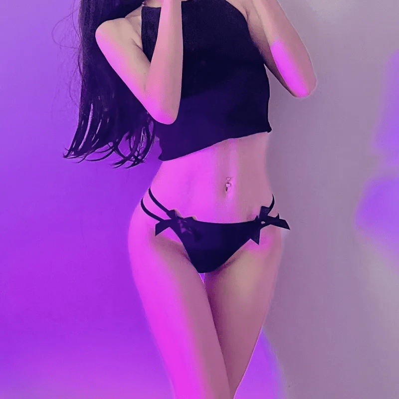 T103834EC8 Women'S Sexy Rhinestone Chain Ice Silk Thong - Lovetoys wholesales shop