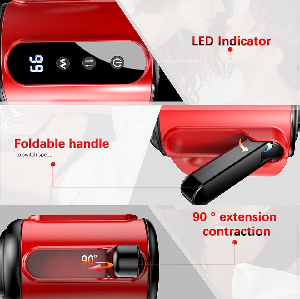 Telescopic vibrating Masturbator airplane cup electric fully automatic - Lovetoys wholesales shop