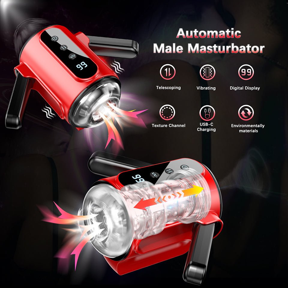 Telescopic vibrating Masturbator airplane cup electric fully automatic - Lovetoys wholesales shop