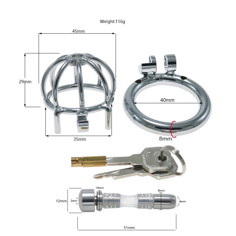 The Pen Deluxe Stainless Steel Locking Chastity Cage - Lovetoys wholesales shop