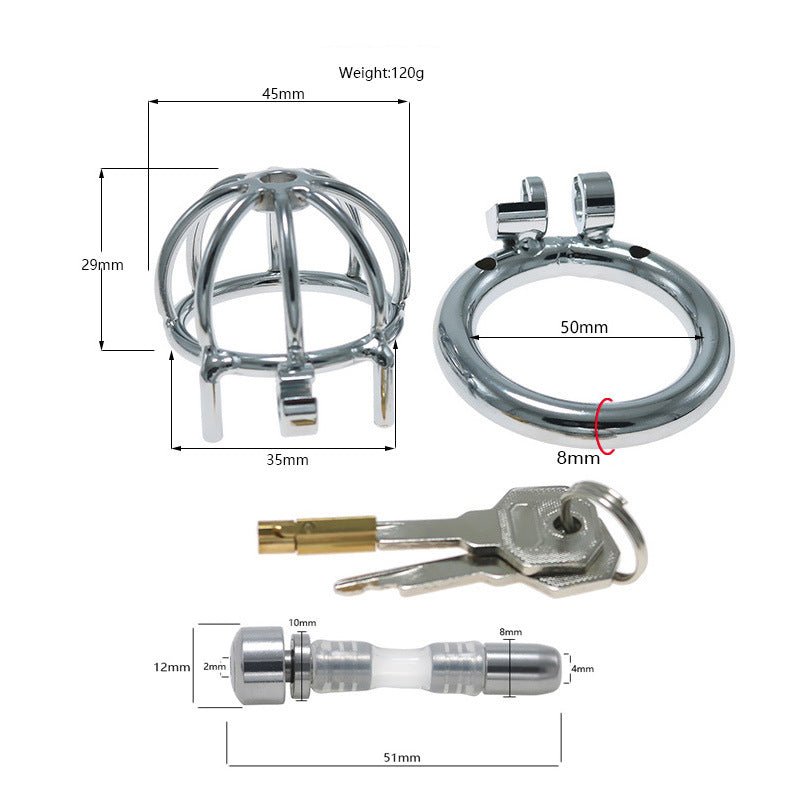 The Pen Deluxe Stainless Steel Locking Chastity Cage - Lovetoys wholesales shop