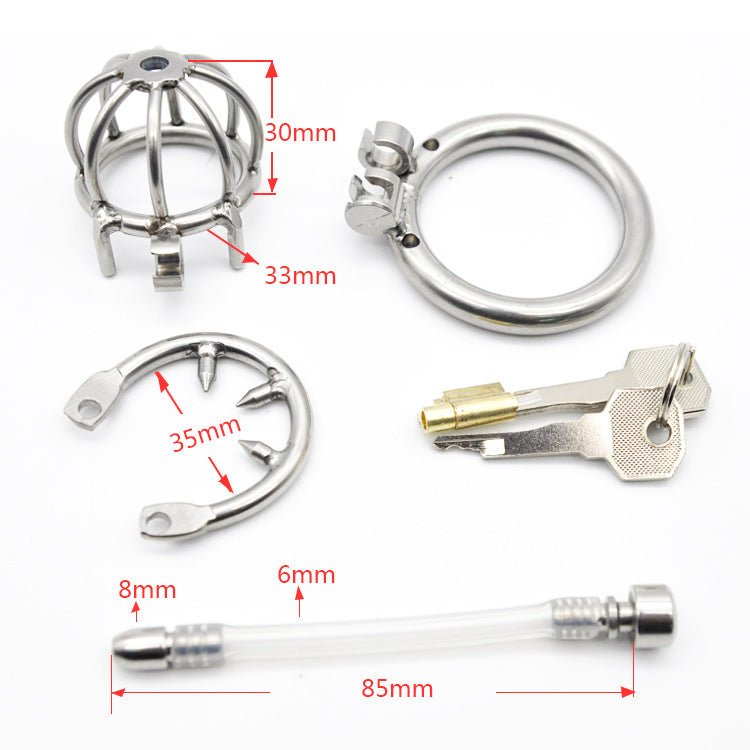 The Pen Deluxe Stainless Steel Locking Chastity Cage - Lovetoys wholesales shop