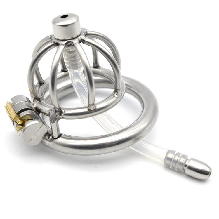 The Pen Deluxe Stainless Steel Locking Chastity Cage - Lovetoys wholesales shop