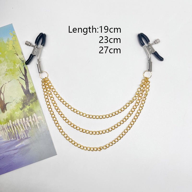 Three Chain Nipple Clamp - Lovetoys wholesales shop