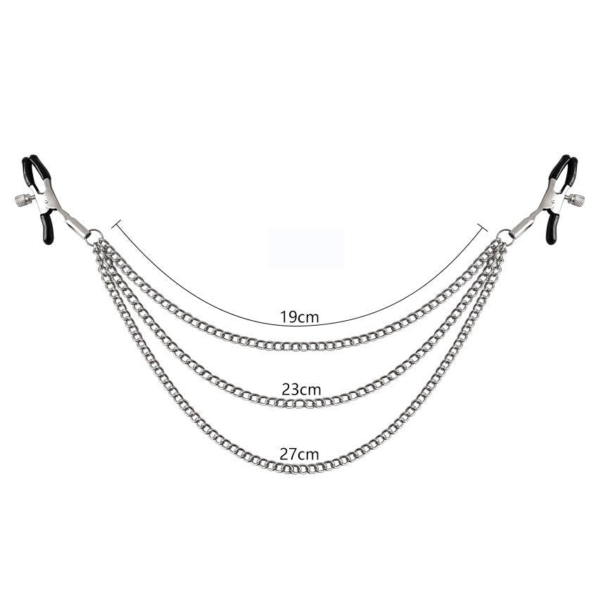 Three Chain Nipple Clamp - Lovetoys wholesales shop