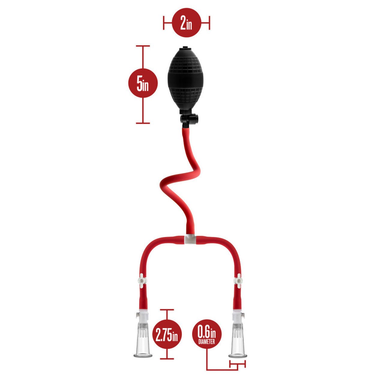 Three Cup Nipple Enhancement Pump - Lovetoys wholesales shop