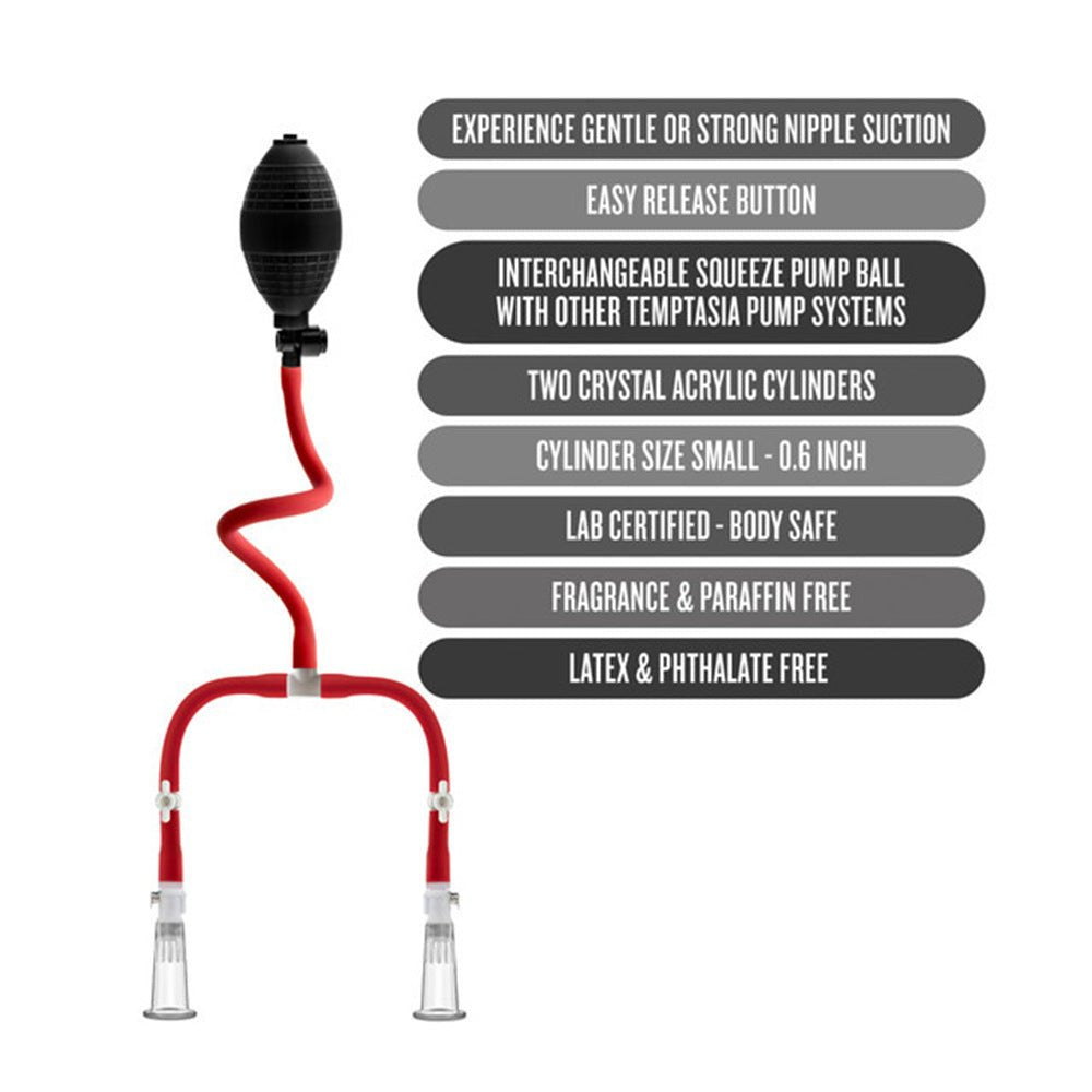 Three Cup Nipple Enhancement Pump - Lovetoys wholesales shop