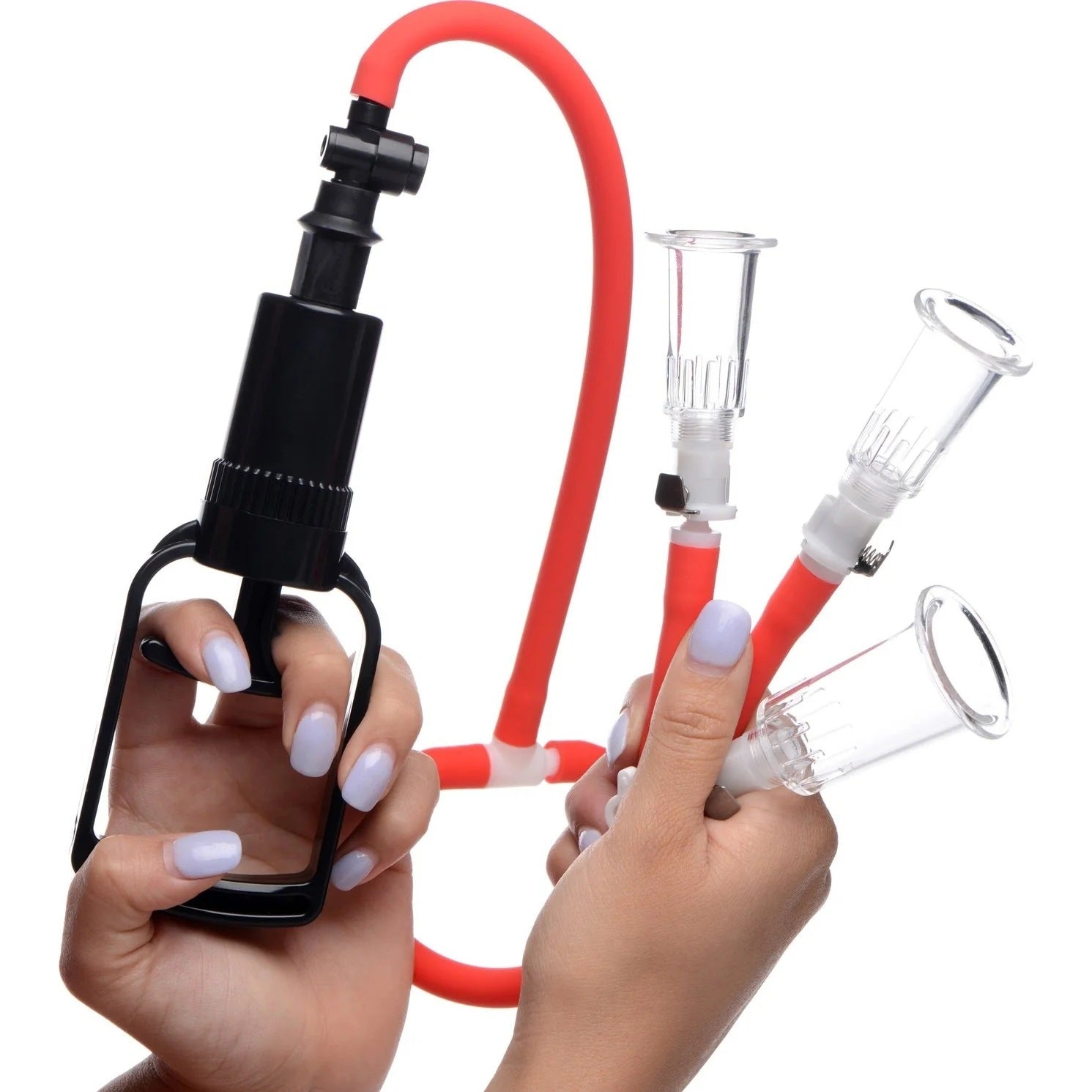 Three Cup Nipple Enhancement Pump - Lovetoys wholesales shop