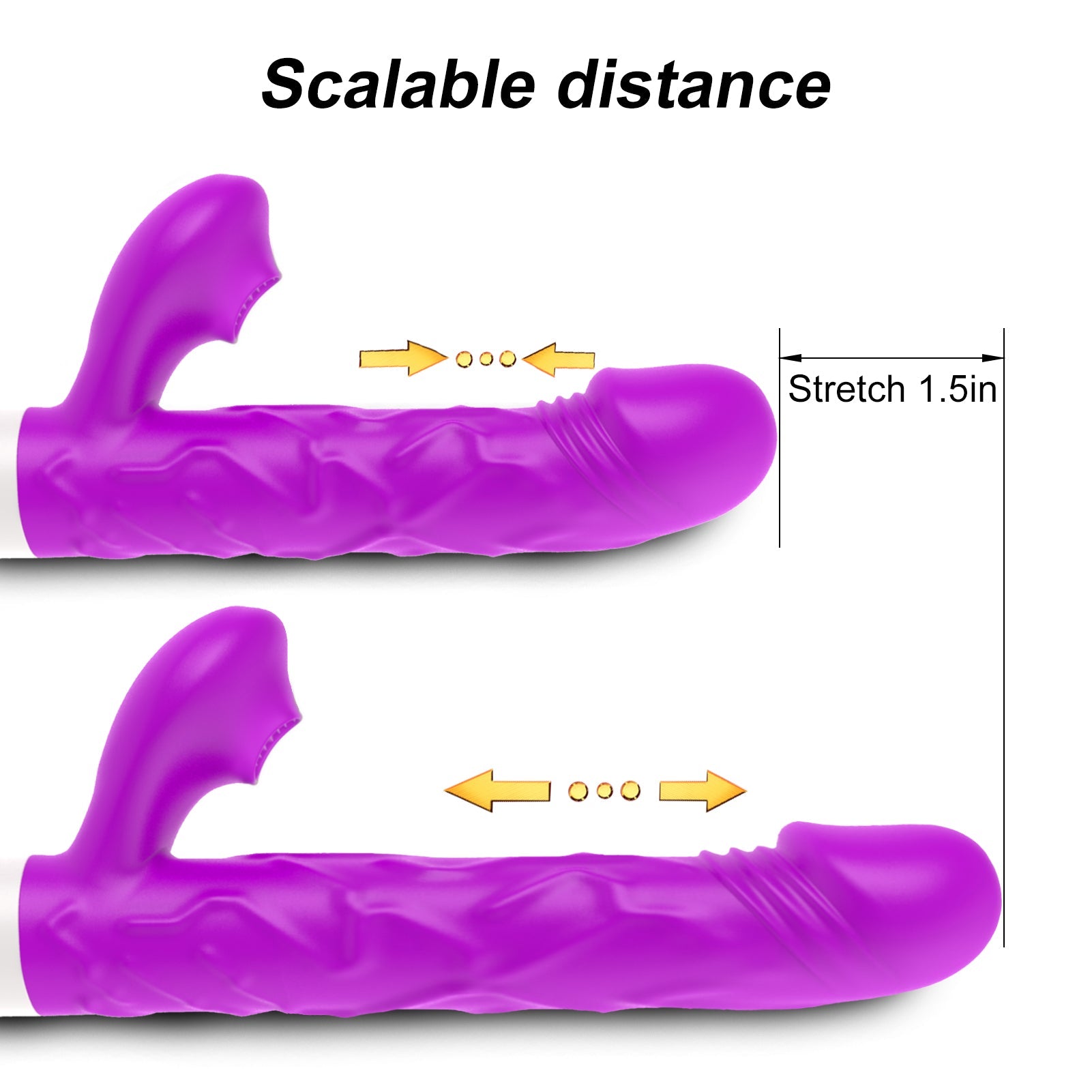 Thrusting Sucking Rabbit Vibrator - Lovetoys wholesales shop