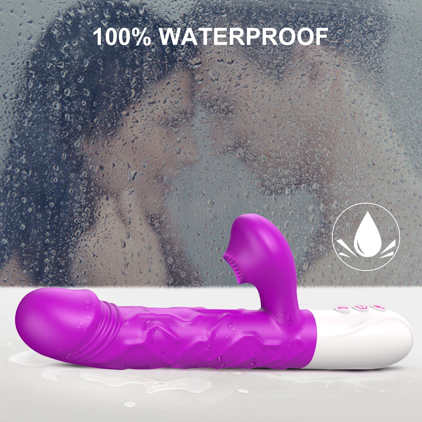 Thrusting Sucking Rabbit Vibrator - Lovetoys wholesales shop