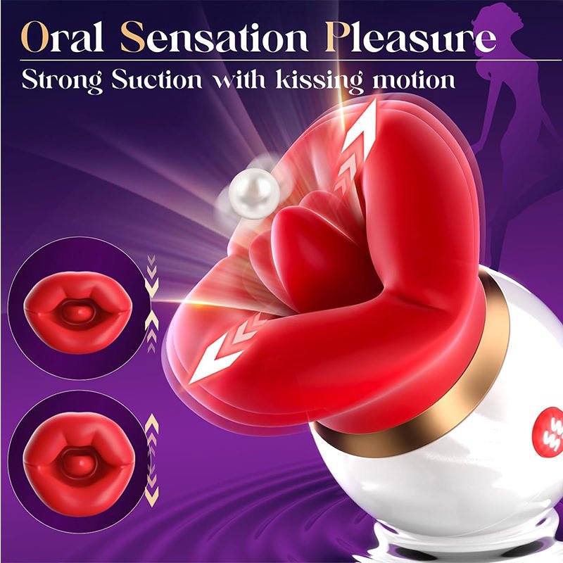 Tongue Licking and Sucking Clit Sucking Vibrator - Lovetoys wholesales shop