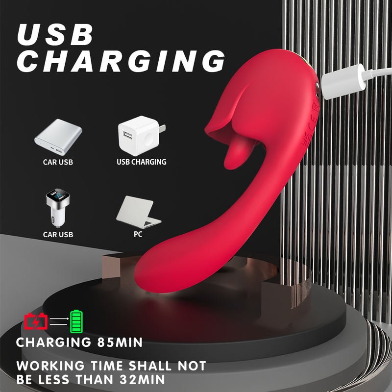 Tongue Licking Vibration Soothing Massage and Masturbator Sex Vibrator - Lovetoys wholesales shop