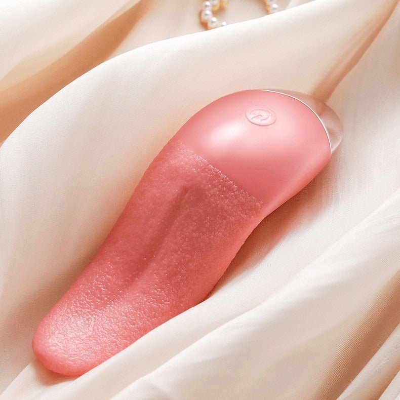 Tongue Shaped Female Realistic Artificial Tongue Licking Vibrator - Lovetoys wholesales shop